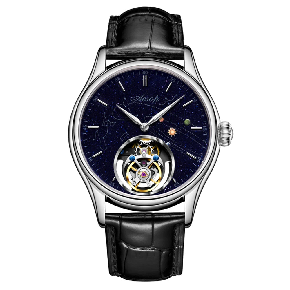 Men’s Flying Tourbillon Skeleton Watch