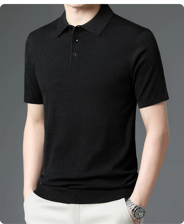 Merino Cashmere Polo Shirt