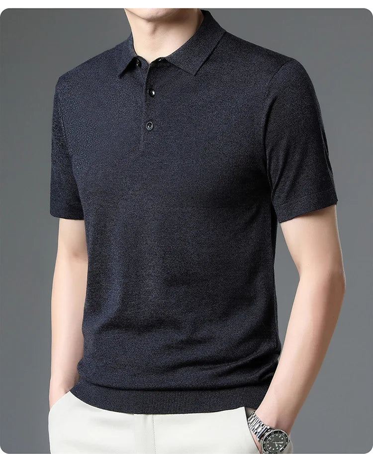 Merino Cashmere Polo Shirt
