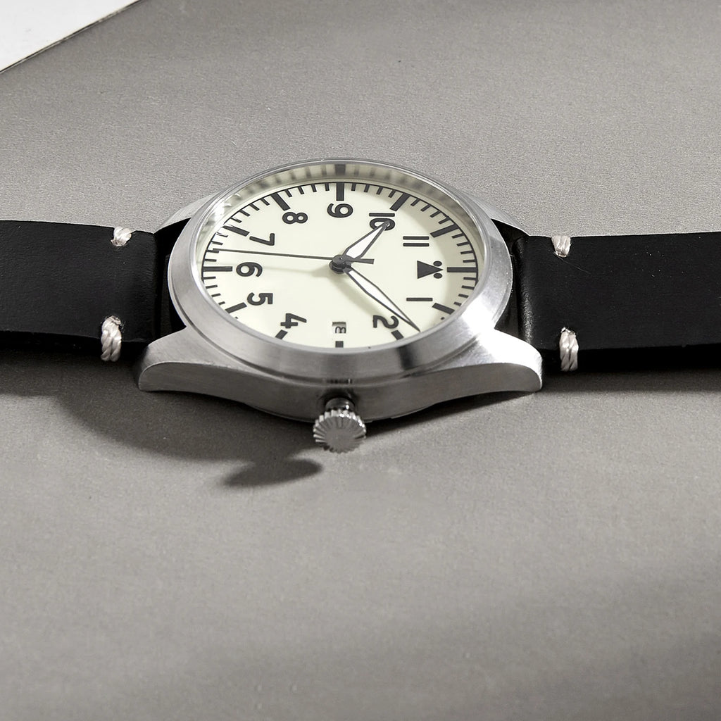 WWII Pilot Watch – German Flieger Aviator, Waterproof