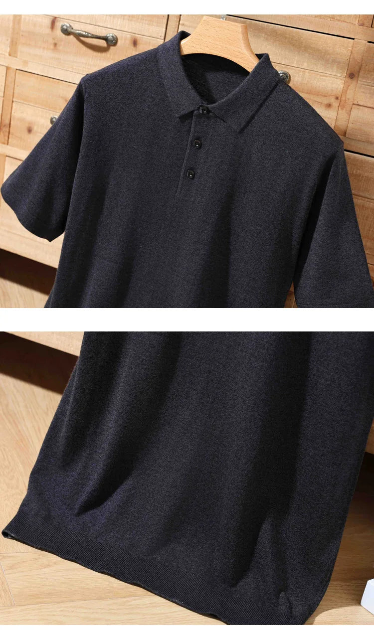 Merino Cashmere Polo Shirt