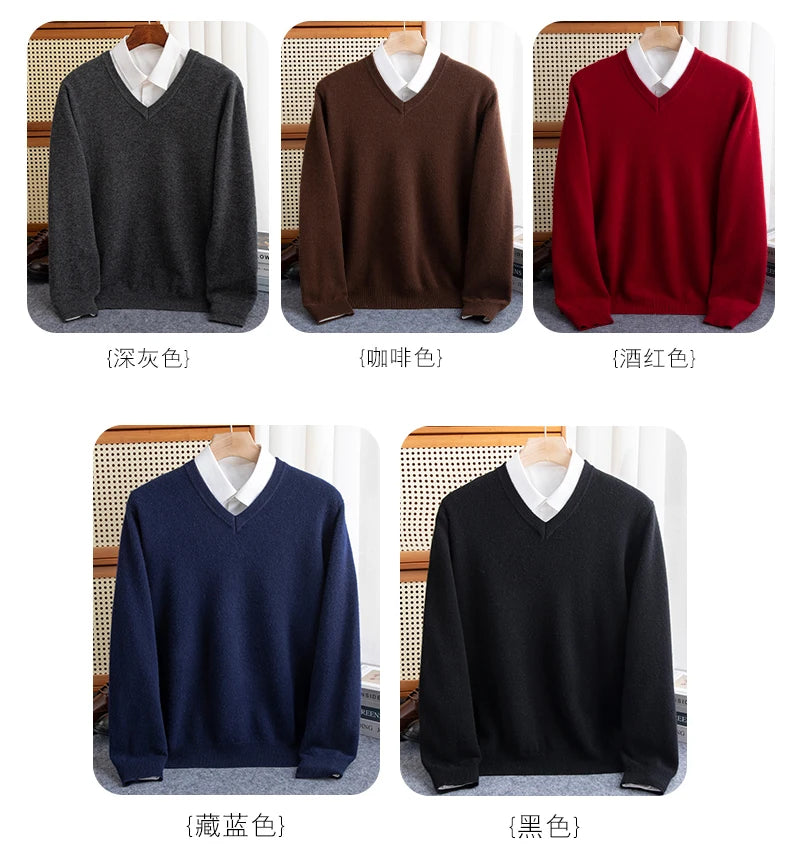 Merino Wool V-Neck Sweater