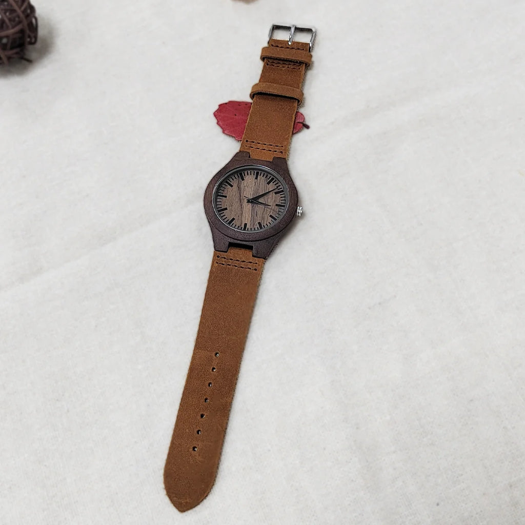 Luxury Unisex Wooden Quartz Watch