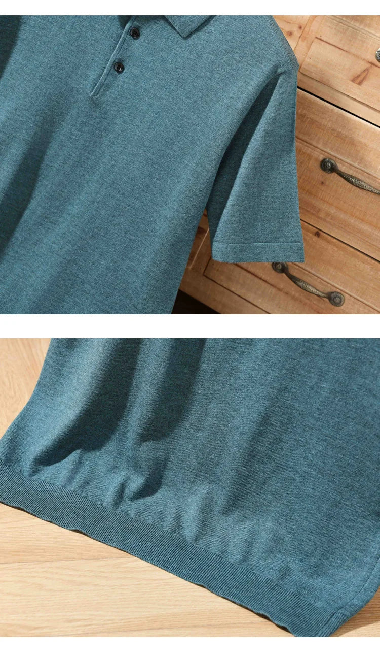 Merino Cashmere Polo Shirt