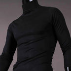 Men’s Slim-Fit Turtleneck – Basic Casual Pullover