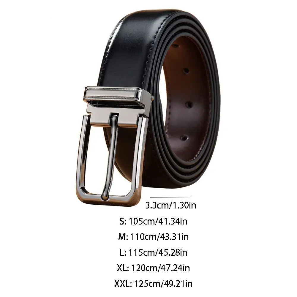 Premium Double-Sided Leather Belt for Men