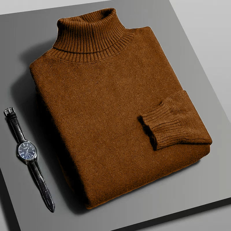 Men’s Premium Knitted Turtleneck Sweater