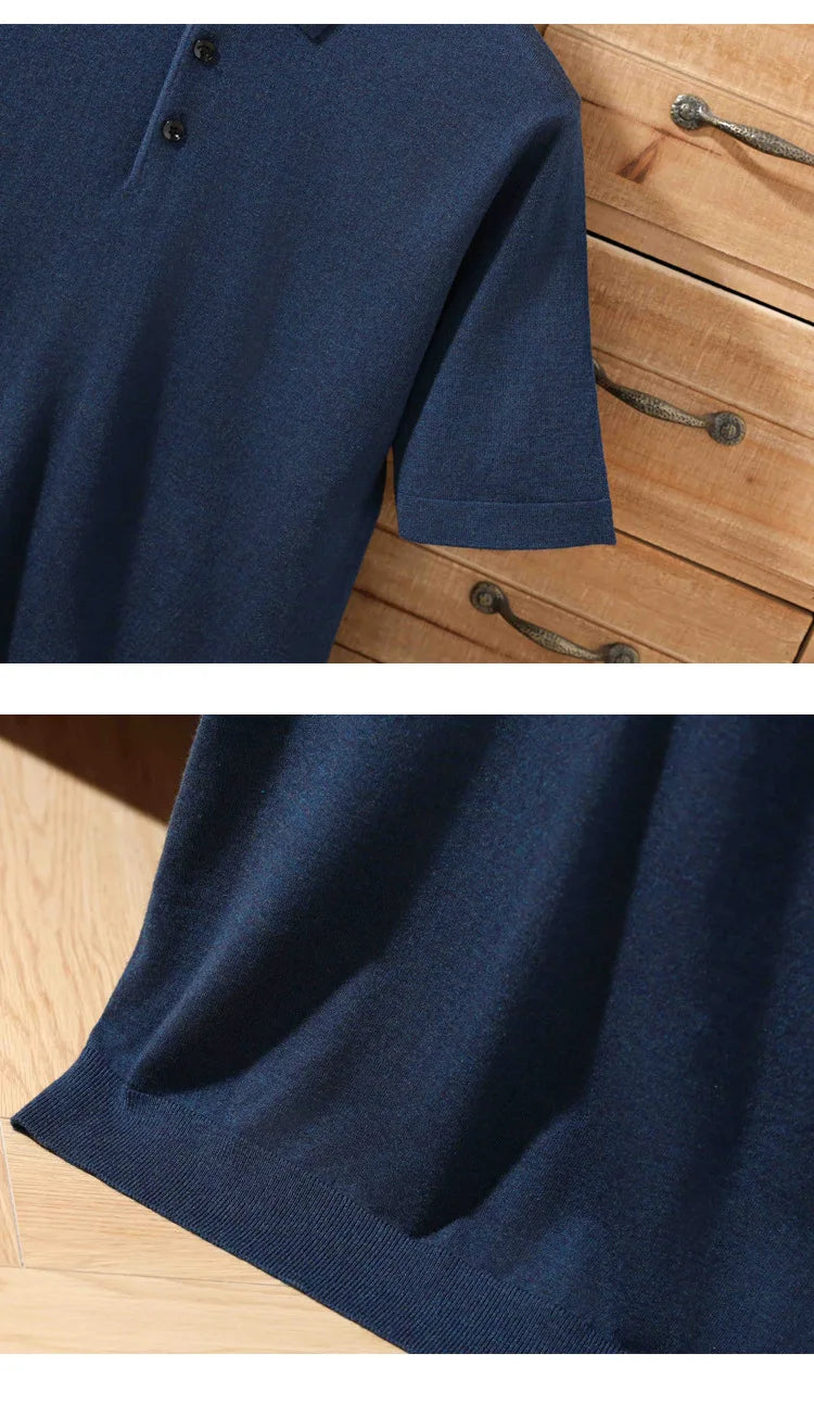 Merino Cashmere Polo Shirt